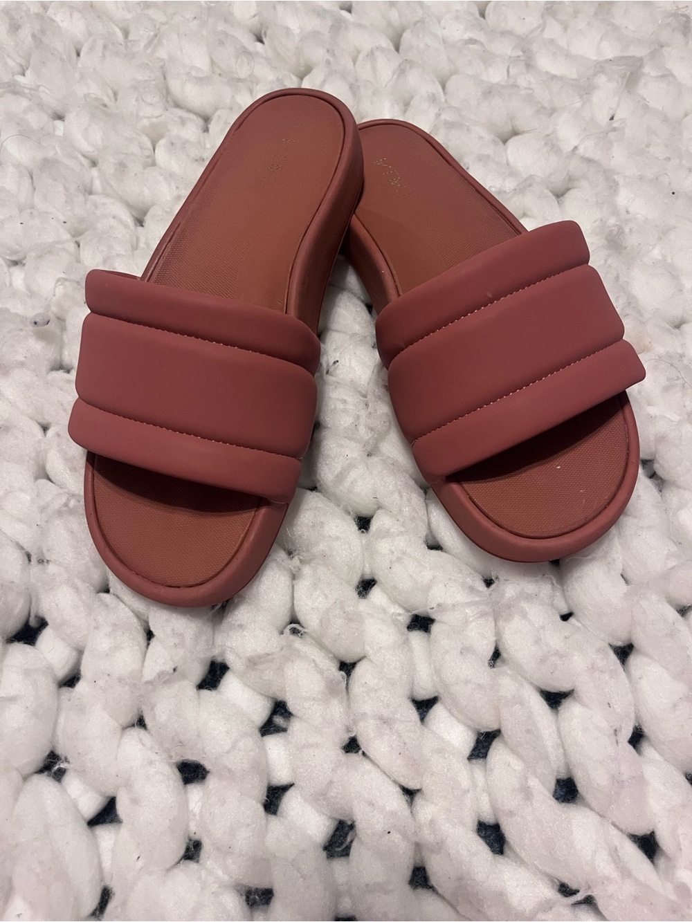 NWOT CALIA Solefoam Slide Sandal in Dusty Rose